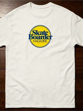 Skateboarder Magazine Logo Graphic T-Shirt White T-shirt